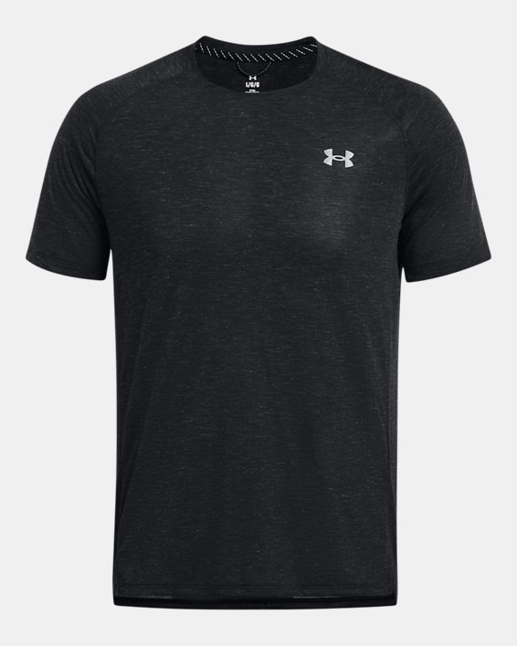 Men's UA Launch Trail Short Sleeve in Black image number 3